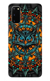 Angry Owl Art Samsung S20 Back Cover